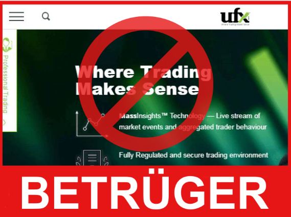 UFX Vorderseite Bildschirm