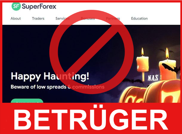 SuperForex Vorderseite Bildschirm